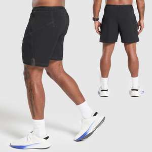 กางเกงขาสั้นออกกำลังกายผู้ชายแบบแห้งเร็ว ระบายอากาศได้ดี เอวยางยืด รับผลิตตามแบบ (OEM) ผ้าโพลีเอสเตอร์ 100% - Product Image 4