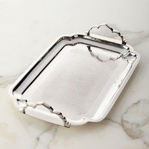 Bandeja de cocina de mesa de Venta caliente bandeja de servicio de Metal de latón Rectangular para boda y cena café comida desayuno cena bandeja - Product Image 1