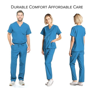 Personalizado transpirable Hospital Uniforme Enfermera Médico Scrub Uniforme Conjuntos Spandex Enfermería Scrubs Para Unisex verano Hospital Scrubs - Product Image 5