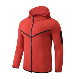 Men's Polyester Tracksuit for <b>Workout</b> and Casual Wear Breathable Zipper <b>Jacket</b> and Pants Set for Stylish Fitness and Performance - Product Image 3