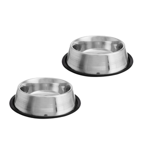 ชามสเตนเลสสำหรับสัตว์เลี้ยงรูปทรงกลมทำด้วยมือเป็นมิตรกับสุนัขส่งออกจากผู้ผลิตอินเดีย - Product Image 3