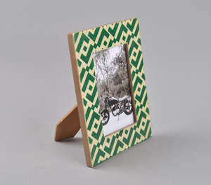 Artisan Multi Colour Stripe Design <b>Photo</b> <b>Frame</b> Vibrant Colourful Tabletop Accent For Bedroom Nightstand - Product Image 5