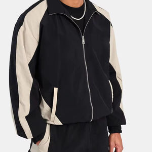 Personalizado de los hombres 100% de poliéster verano Jogging Wear transpirable cortavientos chándal Casual a prueba de viento impermeable de nylon al por mayor - Product Image 3
