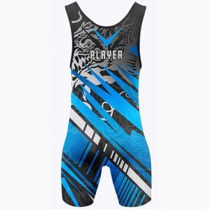 ชุดซิงเกิลต์สำหรับนักมวยปล้ำแบบไม่มีสายรัด ปิดด้วยกระดุมแป๊ก ผลิตจากโพลีเอสเตอร์ผสมสแปนเด็กซ์ พิมพ์โลโก้ตามสั่ง คุณภาพสูง ระบายอากาศได้ดี แห้งเร็ว มีไซส์พลัสสำหรับผู้ชาย - Product Image 3