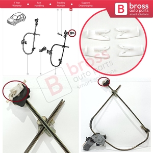 Clips de Fijación del Soporte del Regulador de Ventanas BWR5116 para 19 X53 B/C53 D53 L53 S53 1988-2003 7700784690 - Product Image 5