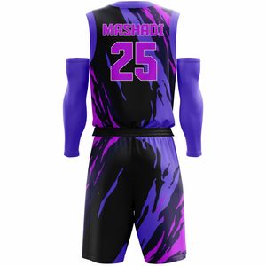 ชุดบาสเก็ตบอลไซส์ใหญ่แบบไม่มีแขน ระบายอากาศ ป้องกันแบคทีเรีย ซับเหงื่อ แห้งเร็ว ลายพิมพ์แบบถ่ายเทความร้อน ผ่านการซักแล้ว - Product Image 6