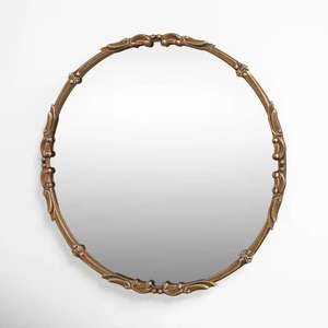 Feuille Plaqué Or Design Miroir Mural Décoratif Cadre en Métal Miroir Mural Artisanal Fabricant À Vendre Style De Luxe - Product Image 5