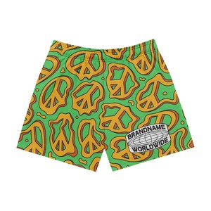 Pantalones cortos deportivos informales de alta calidad para hombre, gran oferta, pantalones cortos de malla con cintura elástica de secado rápido con patrón de estampado personalizado liso - Product Image 2