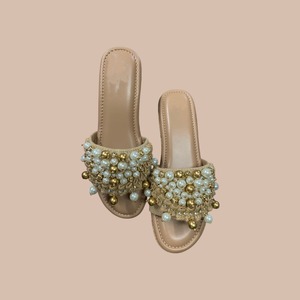 Fashion Trend Embellished Open Toe <b>Platform</b> Sandals <b>with</b> Bead Decoration for Outdoor Use - Product Image 1