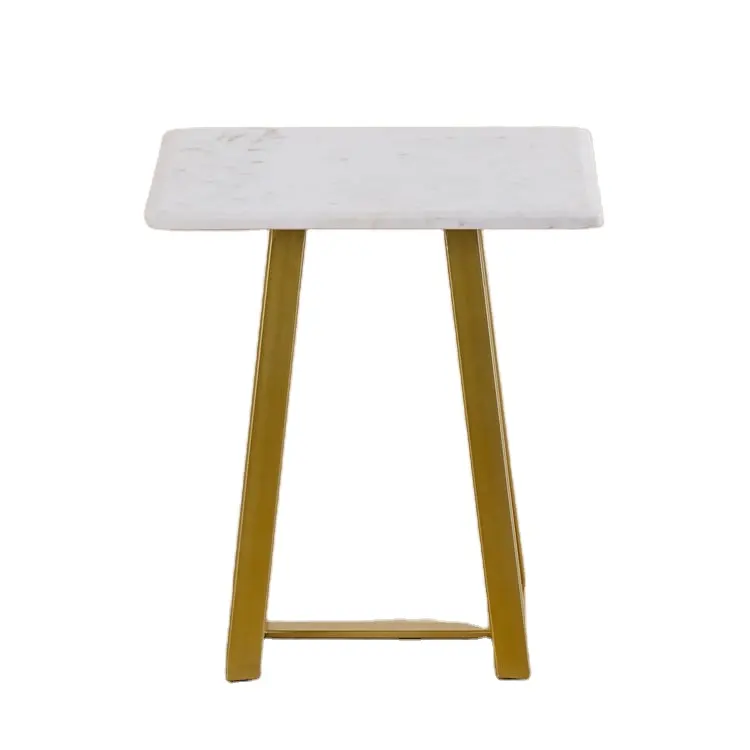 Nouveau design Aristo Marble Square Luxury Home Top Table en marbre avec pieds en métal Excellentes caractéristiques disponibles sur les prix de gros