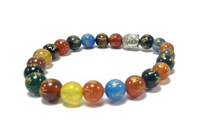 <b>Bracelet</b> Seven Chakra Om Mani Buddha Beads Stone <b>Bracelet</b> Crystal Gemstone Fashion Jewelry Men and Women Gift Energy Meditation - Product Image 5