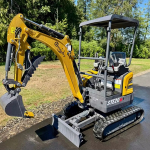 ENVÍO GRATUITO Excavadora Diésel CFG STE20R de 15 HP con Cuchilla Frontal de 39 a 49 Pulgadas, Cucharón de Excavación de 18 Pulgadas, Brazo Oscilante, EPA, CE, Sistema de Orugas de 2 Velocidades - Product Image 1