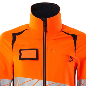 Chaqueta de Trabajo de Seguridad Reflectante de Bajo Precio para Mujer, Chaqueta de Trabajo Industrial de Lona Tejida Transpirable y Resistente al Viento con Bordado - Product Image 3