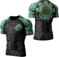 Rashguard personnalisable pour homme à manches courtes, MMA No-Gi, entraînement, léger, respirant, séchage rapide, coupe compressive