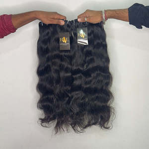 Proveedores de cabello virgen indio rizado crudo sin procesar, paquetes de tejido de cabello alineado con cutícula al por mayor Extensiones de cabello humano crudo indio - Product Image 2