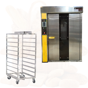 Factory Price Commercial <b>Bread</b> Oven 32 Trays With Trolley 380V 220V Rotary Oven <b>Bread</b> <b>Making</b> <b>Machine</b> Kien an Vietnam Factory - Product Image 1