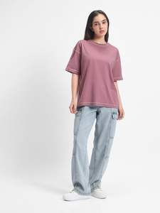 Camisetas cortas para mujer, medias mangas con diseño de cuello redondo, camisetas de verano hechas de algodón de Color sólido, cuello redondo, manga corta - Product Image 4