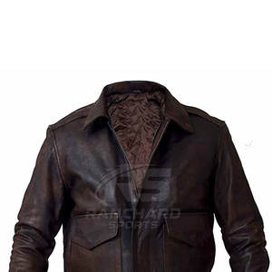 Chaqueta Bomber de Cuero Suave, Moderna, Cómoda para Uso Diario, Chaqueta Bomber de Cuero de Inspiración Vintage, Moda Casual Clásica - Product Image 5