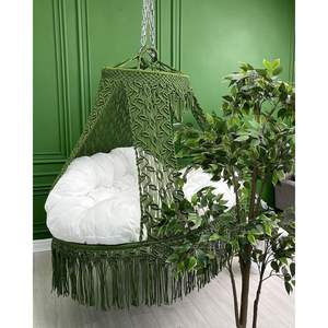 Sillón Columpio Grande Verde para Interiores y Exteriores, Columpios para Sala de Estar y Patio para Uso General - Product Image 2