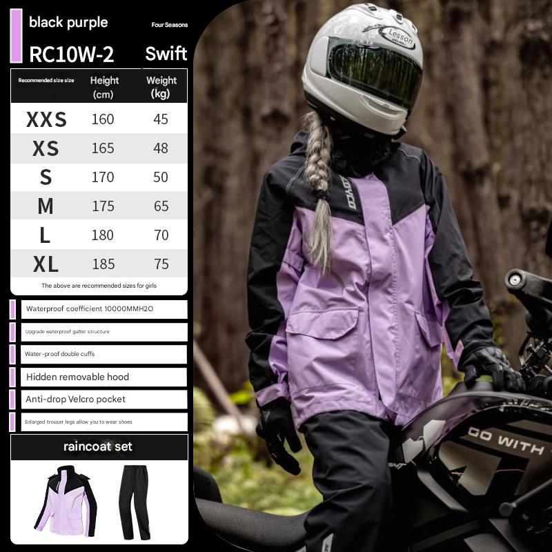 La taille des femmes noir violet (Rc10-2) est grande