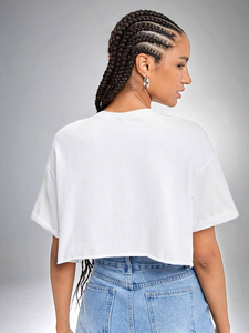 T-shirts pour femmes de haute qualité sublimés, nouveau design, respirants, manches courtes, coupe ample, t-shirts courts pour filles - Product Image 5