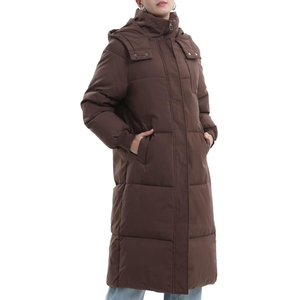 Manteau d'hiver à la mode pour femmes Parka doudoune col à capuche en fourrure pour femmes veste d'extérieur d'hiver - Product Image 1