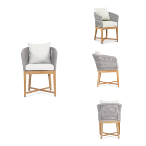 À vendre chaise minimaliste en bois de qualité supérieure meubles de jardin avec corde et cadre en bois de teck de haute qualité pour hôtels et villas - Product Image 5