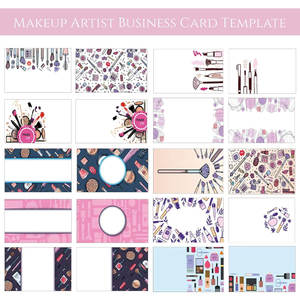 Tarjetas de Visita de Cartulina Mate de 300 g/m² con Relieve, Diseño Personalizado, Impresión Offset a Doble Cara, Tarjetas Personalizadas para Maquilladores - Product Image 2