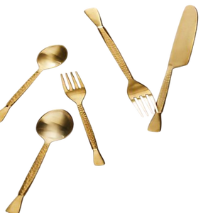 Ensemble d'argenterie élégante Finition de qualité supérieure Articles de cuisine pour la maison Couverts en acier de qualité alimentaire Ensemble de couverts pour le dîner à l'hôtel - Product Image 4