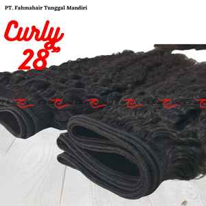 MEILLEURE QUALITÉ Qualité supérieure CHEVEUX NATURELS BOUCLES ONDULÉS 100% CHEVEUX INDONÉSIENS HUMAINS REMY DOUX BRILLANTS SANS CUTICULES ENVILÉES - Product Image 4