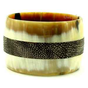 Pulsera de cuerno de búfalo Natural 100%, brazalete de cuerno de agua caliente de nuevo diseño, pulsera de brazalete artesanal Natural de moda - Product Image 1