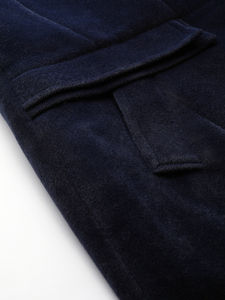 Manteau long en laine pour femmes décontracté haute rue mode impression fourrure manches régulières bouton respirant coupe ample automne hiver - Product Image 6