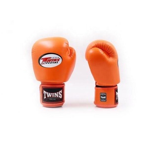 Guantes de Boxeo Twins Orange Premium, Guantes Profesionales de Muay Thai, Kickboxing, MMA, Entrenamiento, Sparring, Guantes Duraderos de Fitness MMA - Product Image 1
