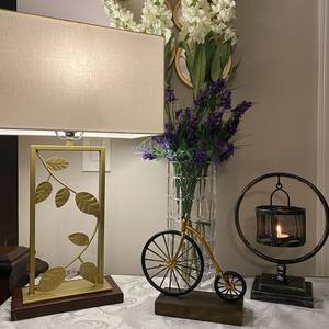 Rustic Wood and <b>Black</b> Iron <b>Lanterns</b> - Product Image 4