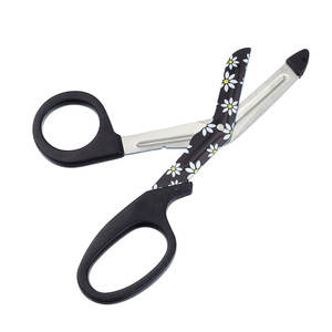 กรรไกรตัดผ้าพันแผลลิสเตอร์ด้ามจับสีม่วงกรรไกรตัดผ้าพันแผลที่ใช้ในการผ่าตัดทำจากสเตนเลสพร้อมดีไซน์พิมพ์ด้วยมือทรงพลัง - Product Image 6