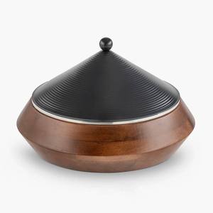 Cacerola de Acero Inoxidable con Tapa de Acero Inoxidable, Recipiente de Almacenamiento Ecológico para Cocina, Vajilla Decorativa, Apta para Gas e Inducción - Product Image 1