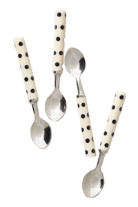 Juego de cubiertos rústicos de acero inoxidable con pulido de espejo, cubiertos de Metal duraderos para cocina de granja, comedor al aire libre, mango de madera - Product Image 6