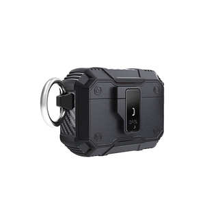 Étui de protection Netzy 35 pour AirPods Pro 2, résistant aux chocs, avec airbag et couvercle boutonné antichoc, en matériau EVA, étui pour écouteurs - Product Image 1