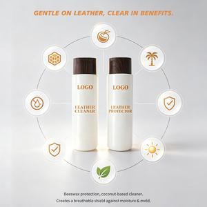 Kit complet d'entretien du <span class=keywords><strong>cuir</strong></span> pour bottes, canapés et grands meubles en <span class=keywords><strong>cuir</strong></span> avec nettoyant et revitalisant pour <span class=keywords><strong>cuir</strong></span> - Product Image 5