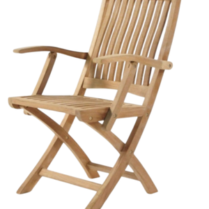 <b>Folding</b> <b>chair</b> made of teak <b>wood</b> with a modern style, suitable for outdoor use to relax on the terrace or <b>garden</b> - Product Image 6