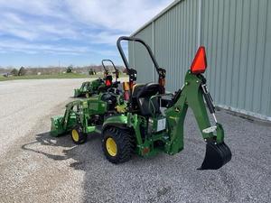 High Quality John Deeree Compact Agricultural Tractor Other HP <b>Walking</b> Tractor with Front Loader and Backhoe Attachment 1600kg - Product Image 5