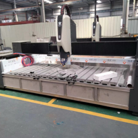 Nouvelle machine de gravure et de découpe CNC 3 axes pour pierre, 1000x700mm, moteur 5.5kW, roulement à engrenages, pour granit, marbre et pierres tombales