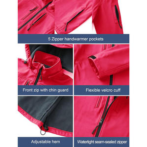 Veste de ski d'hiver imperméable OEM personnalisée avec impression de logo en tissu respirant et support de marque de distributeur - Product Image 5