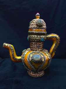 Resina epoxi ecológica pulida de gama alta Dallah mango decorativo de cafetera árabe para Ramadán estilo de hogar regalo de lujo - Product Image 6