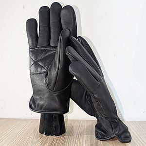 Guantes de Conducción de Algodón Negro Genuino, Corte 5, Forro de Kevlar, Recubrimiento de Látex, Impermeables, Resistentes al Calor, para Motociclismo y Trabajo - Product Image 1