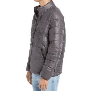 แจ็กเก็ตขนปลาปักเป้าสำหรับผู้ชายเสื้อคอตั้งแขนยาวผลิตจากโรงงานใหม่สำหรับฤดูหนาว - Product Image 3