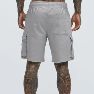 Pantalones cortos de sarga para hombre, tela de sarga de algodón, OEM/ODM, ropa personalizada de fábrica, diseño de carga multibolsillo, duradero y transpirable - Product Image 2