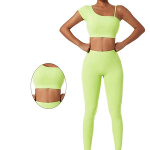 ชุดเล่นโยคะสำหรับผู้หญิงชุดเล่นฟิตเนส2ชิ้นชุดเล่นกีฬาพิมพ์ลายระบายอากาศมาใหม่2025 - Product Image 4