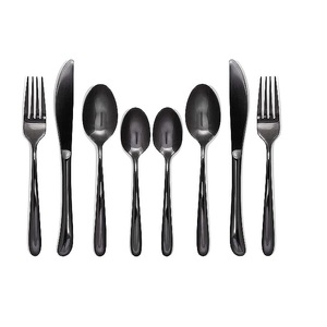 Cuchara de acero inoxidable recién llegada, venta al por mayor, juego de cubiertos de plata de 4 piezas, juego de cubiertos personalizado para restaurante, hogar, espejo, acero - Product Image 3