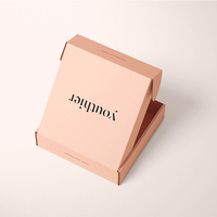 Emballage cadeau de lingerie de nuit rose personnalisé pour vêtements de détail Boîte postale Emballage de vêtements Boîtes en papier avec papier de soie